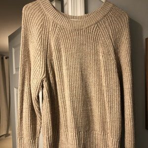 Tan knit sweater